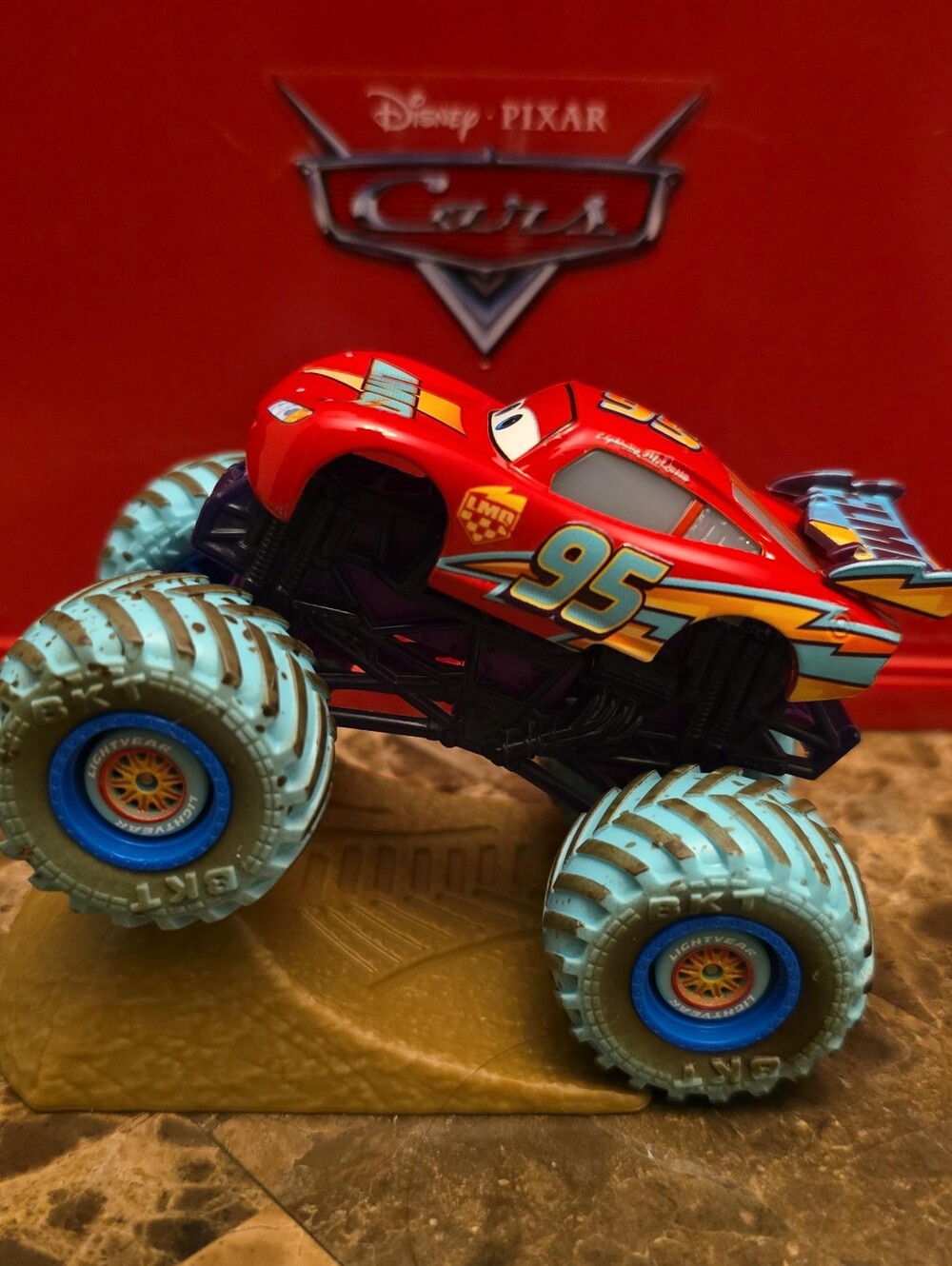 Disney Cars Race To Celebrate Lightning Mcqueen Monster Truck.